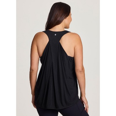 RBX Active Women's Super Soft Relaxed Fit Twist Racerback Tunic Tank Top
