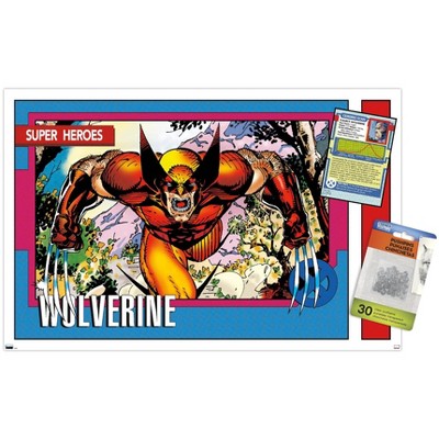 Trends International Marvel Trading Cards - Wolverine Unframed Wall Poster Prints