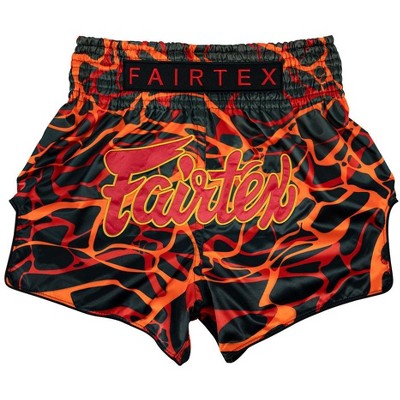 Fairtex BS1926 Magma Red Slim Cut Muay Thai Boxing Shorts