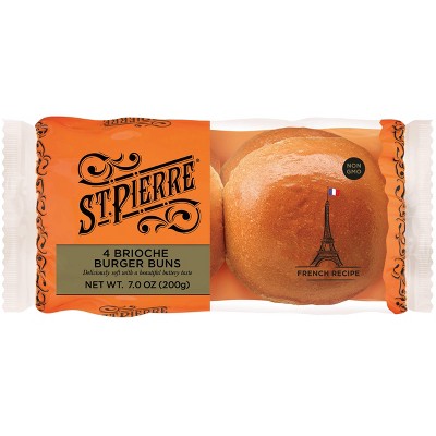 St. Pierre Brioche Burger Buns - 7oz/4ct