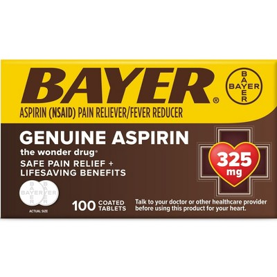 Bayer Genuine Aspirin Tablet 100 Ct