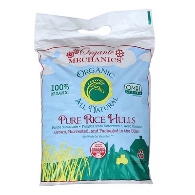 Organic Mechanics All Natural Pure Rice Hulls Perlite Substitute