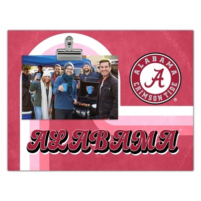 8'' x 10'' NCAA Alabama Crimson Tide Picture Frame: MDF Easel Back, Holds 4x6 Photo