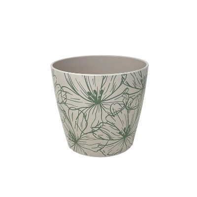 5″ Self-Watering Eco Bamboo Pot – Biodegradable Plastic-Free Planter