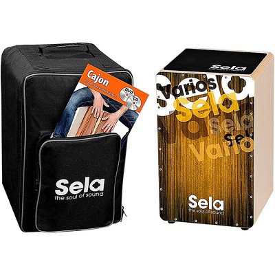 Sela Varios Cajon Bundle with Bag, Pad and DVD