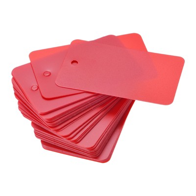 Unique Bargains Blank Waterproof Eyelet Hole Plastic Shipping Tags 50 Pcs