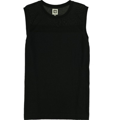Anne Klein Womens Illusion Knit Sweater
