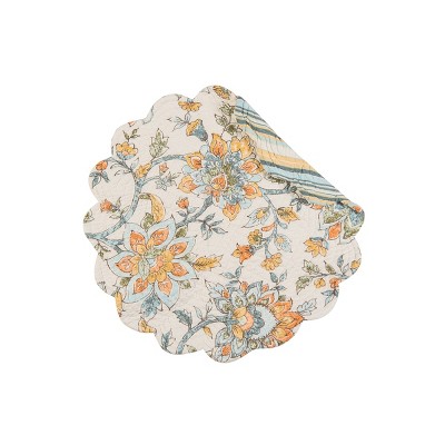 C&F Home Ainsley Round Placemats Set of 6, 17"