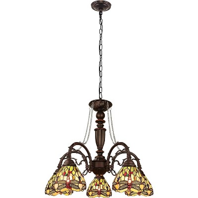Chloe Lighting Anisoptera Purity 5-Light Antique Dark Bronze Finish Large Chandelier 27"