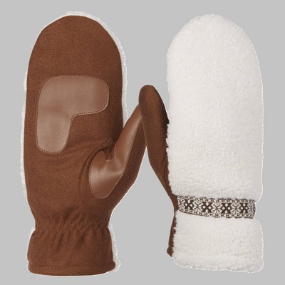 Isotoner Beber Mittens - Cognac