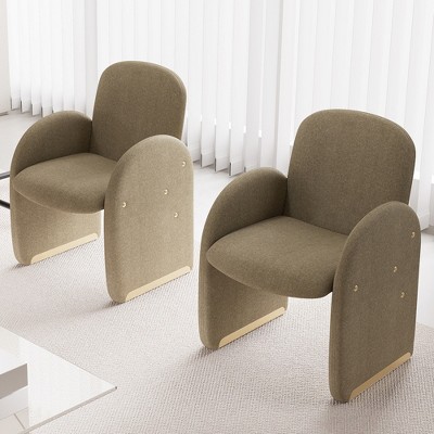 YOUNIKE Fabric Accent Chair for Living Room Modern Upholstered Reading Chair Comfy Arm Chair Sofa Chair 24.8" W x 25.98" D x 34.25" H
