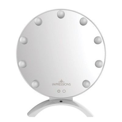 Impressions Vanity Hollywood Soleil Duo-Tone LED Makeup Mirror with UV Gel Curing Lamp
