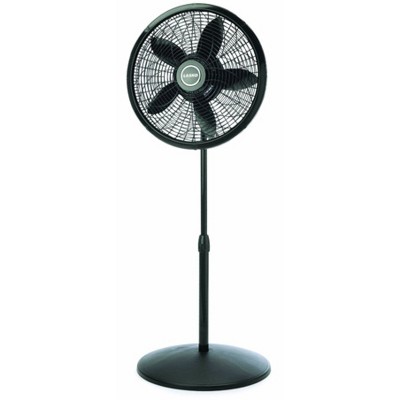 Lasko 18-inch Adjustable Elegance and Performance Pedestal Fan - Black