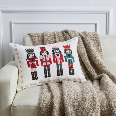 Christmas Holiday Embroidered Throw Pillow - Great Bay Home