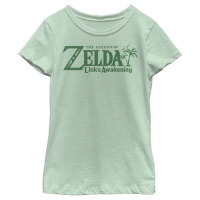 Girl's Nintendo Legend of Zelda Link's Awakening Palm Logo T-Shirt