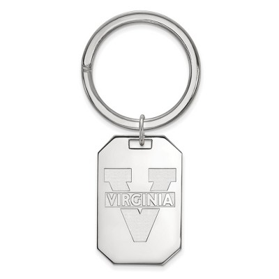 Black Bow Jewelry Sterling Silver Virginia Wahoos NCAA Key Chain