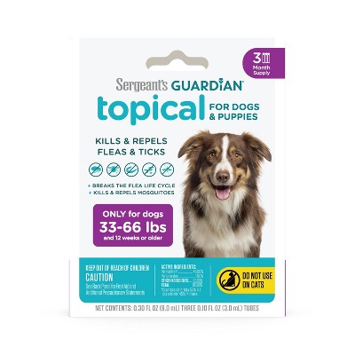 Sergeant's Guardian Flea & Tick Topical Treatment for Dogs - 3ct