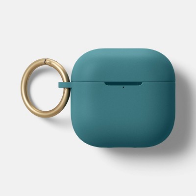 AirPods 4 Silicone Case - heyday™ Rain Teal: Lightweight, Wireless Charging, Carabiner