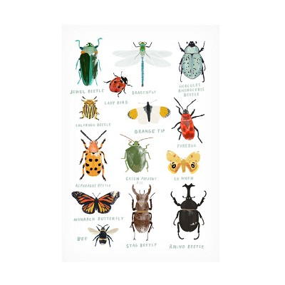 Trademark Fine Art - Hanna Melin Bugs Canvas Art