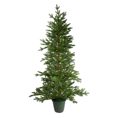 Northlight 6' Unlit Artificial Christmas Tree Potted Noble Pine