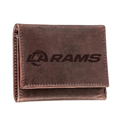 Evergreen Los Angeles Rams Tri-Fold Wallet, Brown