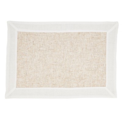 Saro Lifestyle Table Placemats With Two Tone Design