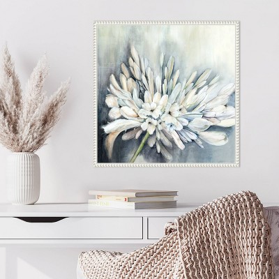 Amanti Art White Flora Bloom by Alex Black Framed Wall Art Print