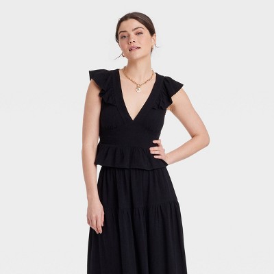 Women's Flutter Sleeve Blouse - Universal Thread™