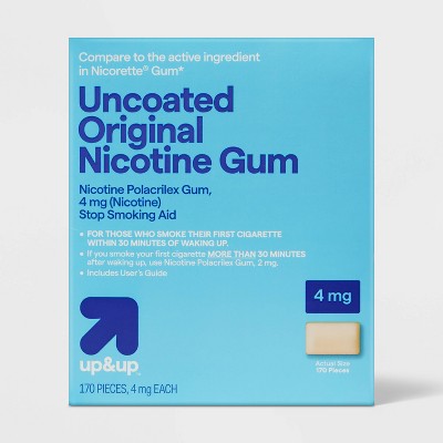 Nicotine 4mg Gum Stop Smoking Aid - Original - up&up™