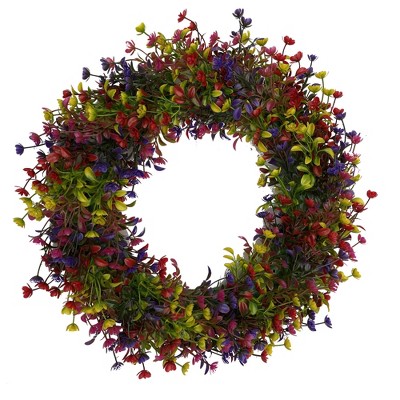 Unique Bargains Window Front Door Wedding Garden Decor Eucalyptus Wreaths