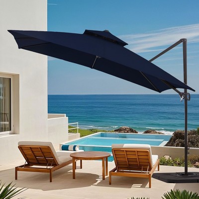 Hyleory 144'' Square Cantilever Umbrella