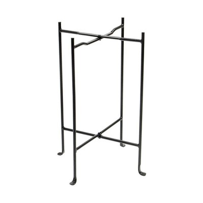 23"Square Wrought Iron Folding Multi Purpose Floor Stand - Achla Designs: No Assembly, 1 Year Warranty