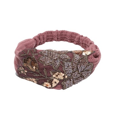 Unique Bargains Women's Rose Wide Headband 1 Pc