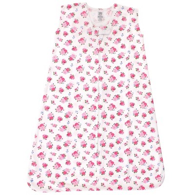 Luvable Friends Baby Girls Sleeveless Jersey Cotton Sleeping Bag, Sack, Blanket, Jersey Floral Jersey