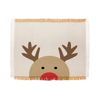 Allyson Johnson Reindeer 56"x46" Woven Throw Blanket - Deny Designs