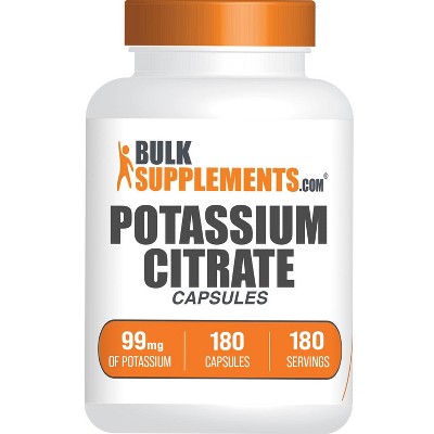 BulkSupplements Potassium Citrate Capsules