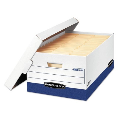 Bankers Box Presto Maximum Strength Storage Box, Legal 24, 15 x 24 x 10, WE, 12/Carton (0063201): File Box with Lid