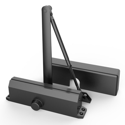 VEVOR Door Closer, Automatic Door Closer Commercial or Residential Use for Door Weights 330 Lbs,Adjustable Size Hydraulic Buffer Door Closers, Black