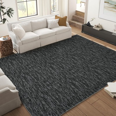 Ultra-Thin Soft Modern Contemporary Washable Area Rug Indoor Floor Carpet for Bedroom Living Room or Dining Room