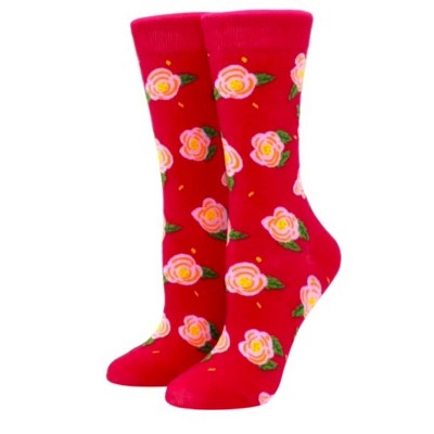 Rose Pattern Socks (Women's Sizes, Adult Medium) from the Sock Panda
