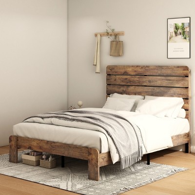 Platform Bed Frame Modern with Large Underbed Storage for Bedroom 75.98in Wide - 3irtyhousy