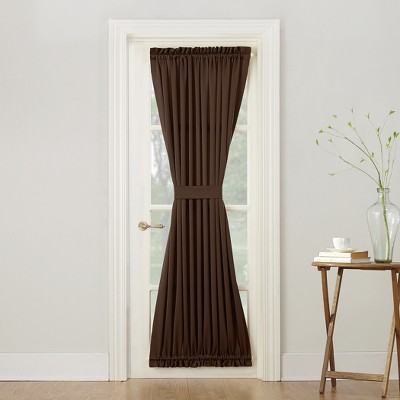 54"x72" Sun Zero Room Darkening Seymour Rod Pocket Door Curtain Panel