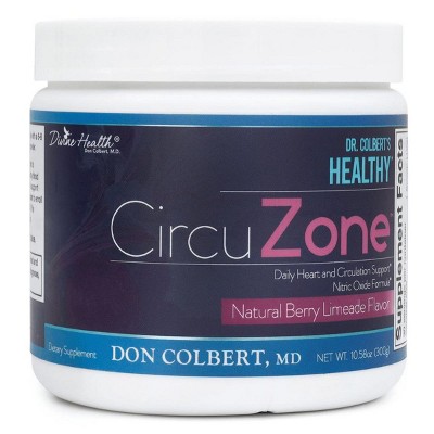 Circuzone Powder L-Arginine and Beet Root Drink Mix Blood Pressure Support Sugar-Free Berry Limeade Divine Health by Dr. Colbert - 10.58oz
