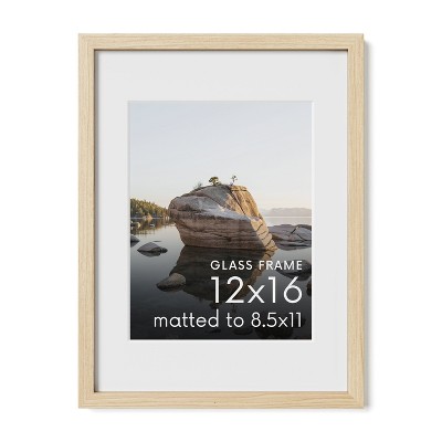 Haus and Hues Oak Wood Single Picture Frame with Real Glass