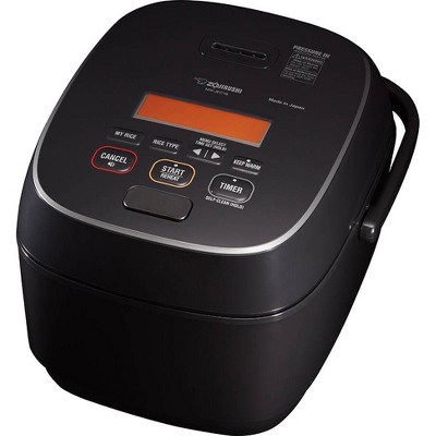 Zojirushi 10 Cup Pressure Induction Heating Rice Cooker and Warmer - Black - NW-JEC18BA: Stainless Steel, BPA-Free, 12 Settings
