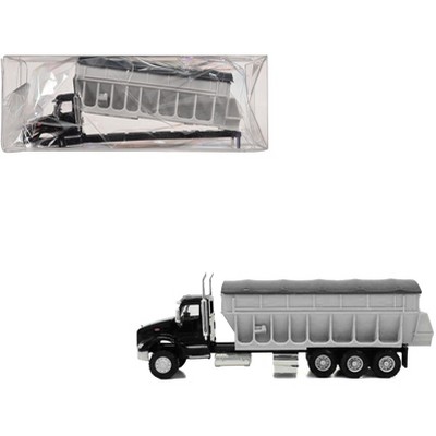 Peterbilt 579 Potato/Sugar Beet Truck Black 1/87 HO Plastic Model Car by Promotex