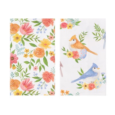 C&F Home Spring Flora Bird Towel Set of 2