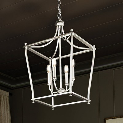 Urban Ambiance Luxury Transitional Chandelier 24.375''H x 14.375''W,  Brushed Nickel Finish,  Coronado Collection, UHP4269