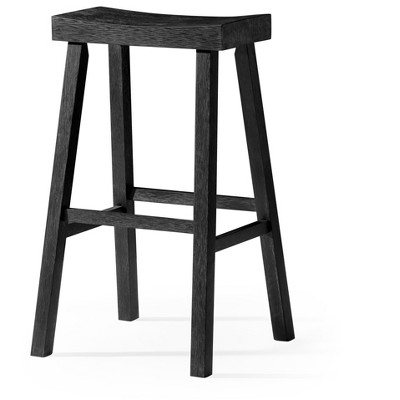Maven Lane Vincent Backless Wooden Bar Stool 31"