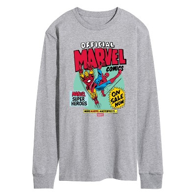 Men's - Marvel - Heroes Spider-Man Iron Man Long Sleeve Graphic T-Shirt